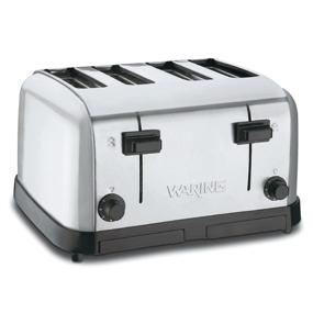 img 4 attached to Waring Commercial Medium Duty Pop-Up Toaster, Brushed Chrome, 4-Slice, 120V, 5-15 Phase Plug