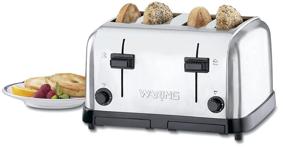 img 2 attached to Waring Commercial Medium Duty Pop-Up Toaster, Brushed Chrome, 4-Slice, 120V, 5-15 Phase Plug