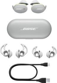 img 1 attached to 🎧 Bose Sport Earbuds - наушники True Wireless - Bluetooth в ушах для тренировок и бега на белом глянцевом фоне.