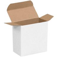 📦 aviditi rtc15w белые обратные коробки с клапанами - упаковка из 1000: 2 3/8" x 7/8" x 2 3/8 логотип