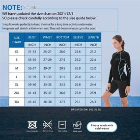 img 3 attached to GoldFin Women's Long Sleeve Wetsuit Jacket – 🌊 2mm Neoprene Top for Water Aerobics & Cold Water Diving