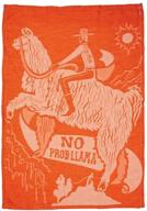 kathy prob llama cowboy towel orange logo