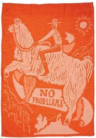 img 1 attached to Kathy Prob Llama Cowboy Towel Orange