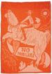 kathy prob llama cowboy towel orange logo