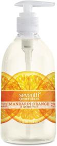 img 4 attached to 🍊 Seventh Generation Hand Wash: Refreshing Mandarin Orange & Grapefruit Scent, 12oz - Natural, Eco-friendly Formula