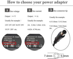 img 3 attached to 🔌 65W Laptop Charger Adapter Compatible with HP 677774-001 693711-001 2000-2A20NR 2000-2B09WM; Pavilion DV4 DV5 DV6 DV7 G6 G7 G61 G62 G71 G72 DM4; Presario CQ57 CQ56 CQ62 CQ60 Power Supply Cord - 18.5V 3.5A