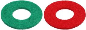 img 1 attached to 🔋 12-Piece Battery Terminal Anti-Corrosion Washers - Fiber Battery Terminal Protectors (6 Red, 6 Green)
