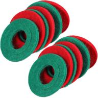 🔋 12-piece battery terminal anti-corrosion washers - fiber battery terminal protectors (6 red, 6 green) logo