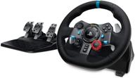 🎮 logitech g29 racing wheel, real force feedback, stainless steel paddle shifters, leather steering wheel cover, adjustable floor pedals, eu-plug, ps4/ps3/pc/mac, black logo