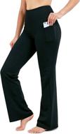 👖 28&#34;/30&#34;/32&#34;/34&#34; women's bootcut yoga pants - long bootleg high-waisted flare trousers with pockets логотип