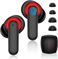 🎧 tws wireless earbuds for iphone 13 pro max, jiunai bluetooth 5.0 true stereo bass headphones usb c charge case mic noise reduction touch control for samsung galaxy s21 s20 fe note 20 ipad mini google pixel 5 logo