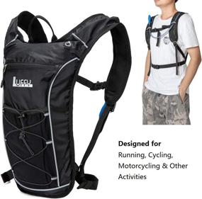 img 3 attached to 🎒 Luffy Hydration Backpack with 2L BPA-Free Water Bladder - Lightweight Pack for Running, Hiking, Riding, Cycling, Climbing