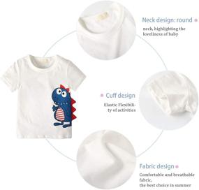 img 1 attached to 👕 Dark Blue Boys' Clothing Sets: Toddler T-Shirt Sunshine Clothes