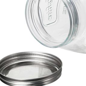 img 2 attached to 🍪 2 Gallons X-Large Glass Jar: Ideal Kitchen Storage for Cookies, Candy, and More! Stainless Steel Screw Lid Included