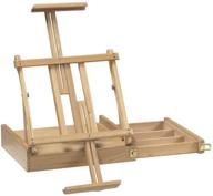 immerse in artistic excellence with the martin universal design van dyck wooden artist easel, natural logo