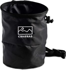 img 4 attached to 🧗 Cragbag Rock Climbing Chalk Bag: Lightweight Nylon Material, Belt Strap, Brush Holder, Carabiner Loop, Anti-Leak Closure, Zipper Pocket for Phone & Keys