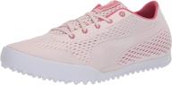 👟 puma women's monolite cat engineered mesh golf shoe for golfing logo