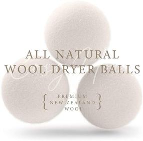 img 3 attached to 🧺 Get Wrinkle-free, Lint-free & Snuggle Soft Laundry with Cosy House Collection Wool Dryer Balls (3 Pack) - Natural, Reusable & Eco-Conscious Fabric Softener to Reduce Drying Times