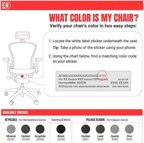 img 1 attached to 🪑 Herman Miller Aeron Chair H4 Carbon - Genuine Headrest | Compatible with Classic Aeron Chair 2016 and Earlier Models | Mesh & Colors Match | Headrest ONLY - Chair Not Included