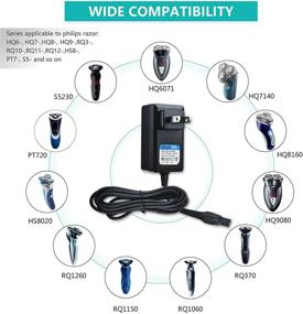 img 1 attached to 💡 PwrON Philips Razor Charger - Compatible with Norelco HQ8505/8500X Shaver Razor - 15V 5.4W AC DC Adapter - HQ RQ QC QT PT XL HS Series