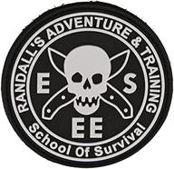 🔘 esee pvc patch 2.5" diameter: high-quality hook & loop backed design logo