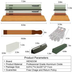 img 3 attached to Заточка WENDOM Whetstone Waterstone Flattening