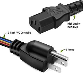 img 3 attached to 💻 14AWG Computer IEC 320 C13 Facmogu Power Cord