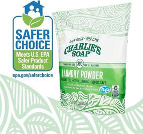 img 1 attached to Charlie's Soap Laundry Powder (300 Loads, 2 Pack): Hypoallergenic Eco-Friendly Detergent for Deep Cleaning
