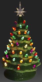 img 3 attached to 🎄 Forever Green Pearlized Ceramic Tree: Enhance Your Christmas with Multi-Colored Lights and OPÚRTUNITIES