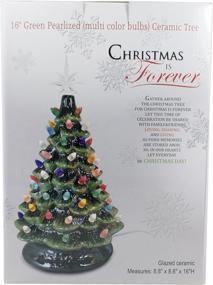 img 2 attached to 🎄 Forever Green Pearlized Ceramic Tree: Enhance Your Christmas with Multi-Colored Lights and OPÚRTUNITIES