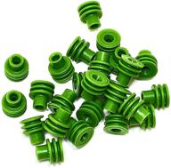 🔌 oem delphi weatherpack connector wire seals 18-20 gauge green - 50 pack for improved seo logo