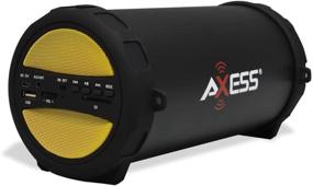 img 3 attached to AXESS SPBT1041 Portable Thunder Sonic Bluetooth Cylinder Loud Speaker With Built-In FM Radio Home Audio for Wireless & Streaming Audio