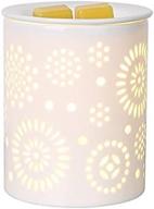 🌻 coosa electric wax melter: sunflower pattern ceramic candle warmer and fragrance burner – decorative aroma lamp for home and office, perfect gift логотип