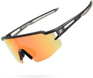 🚴 enhance your cycling experience with rockbros polarized sunglasses: stylish and protective men's accessories logo