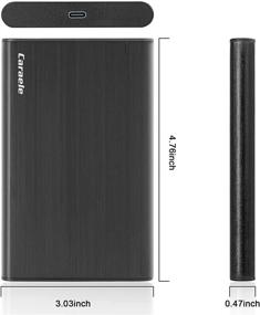 img 3 attached to Caraele 500GB Portable External HD USB-C USB 3.1 Fast HDD Storage for PC, Mac, Desktop, Laptop, MacBook, Chromebook, Xbox One, Xbox 360, PS4 (Black)