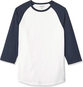 img 1 attached to 👕 Men's Clothing: Amazon Essentials Slim Fit Baseball Tee Shirt