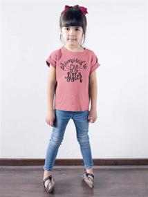 img 3 attached to 👧 Olive Loves Apple Promoted to Big Sister Colorful Announcement T-Shirt: Perfect for Baby and Toddler Girls Sibling Outfits!