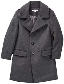 img 2 attached to Isaac Mizrahi CT1013 Breasted Overcoat Boys' Clothing