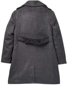 img 1 attached to Isaac Mizrahi CT1013 Breasted Overcoat Boys' Clothing