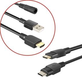 img 1 attached to 🔌 Оптимизированный кабель GAOMON 3-в-1: HDMI, USB и Power совмещены для планшетного монитора PD1560.