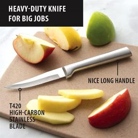 img 3 attached to 🔪 Rada Cutlery Heavy Duty Paring Knife: Durable Stainless Steel Blade, Aluminum Handle, 7-1/8 Inches - Silver