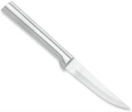 🔪 rada cutlery heavy duty paring knife: durable stainless steel blade, aluminum handle, 7-1/8 inches - silver logo