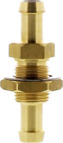 img 3 attached to ⚓️ SeaSense Brass Thru-Bulk Head Fuel Fitting - 3/8-Inch