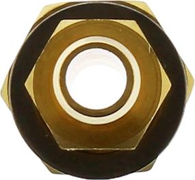 img 2 attached to ⚓️ SeaSense Brass Thru-Bulk Head Fuel Fitting - 3/8-Inch