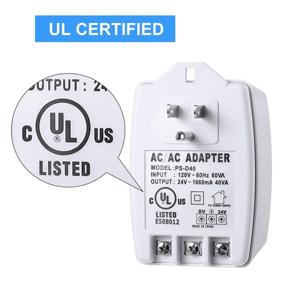 img 2 attached to 🔌 UL Listed 24VAC Plug-in Transformer with PTC Fuse, 40 VA AC Compatible for Ring Nest Doorbell