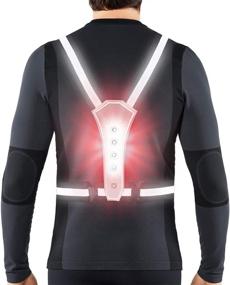 img 4 attached to 🏃 AIWOIT Reflective Running Gear: High Visibility Safety Vest with Adjustable LED Lights for Men/Women Running, Cycling or Walking