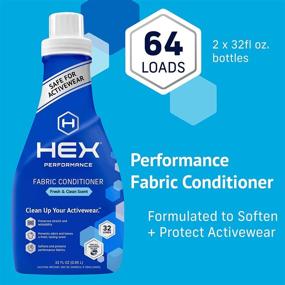 img 3 attached to 👕 HEX Performance Fabric Conditioner Review: Fresh & Clean, Eco-Friendly Solution for Activewear - 64 Load Pack of 2