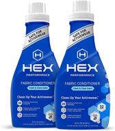 👕 hex performance fabric conditioner review: fresh & clean, eco-friendly solution for activewear - 64 load pack of 2 logo