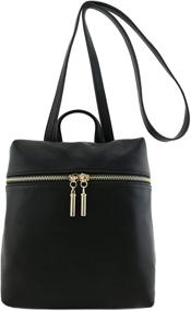 img 3 attached to Small Versatile Crossbody Backpack Black