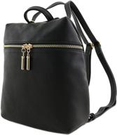 small versatile crossbody backpack black logo